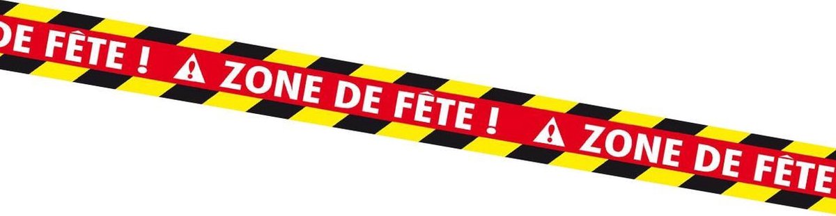 SUD TRADING - Feestzone banner - Decoratie > Muur-, deur- en raamdecoratie